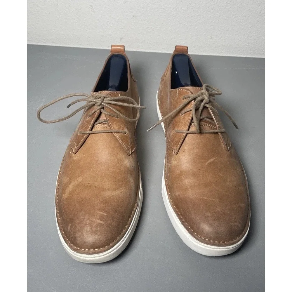 Johnston & Murphy Noah Mens Leather‎ Lace Up Shoes Size 9.5 M